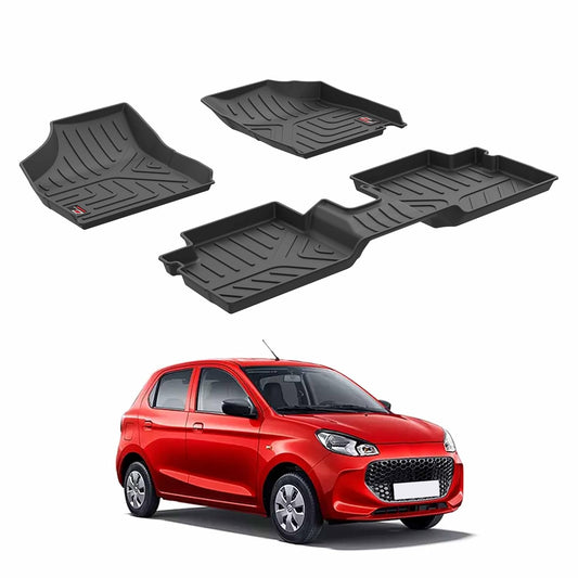 GFX Car Floor Mats for Maruti Alto K-10 (2016) Onwards | Waterproof | Anti-Slip | All-Weather | Stylish Protection | Sleek Black