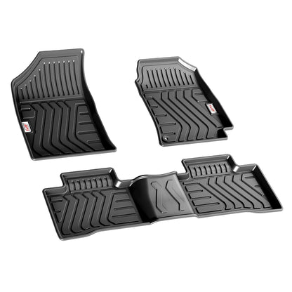 GFX Car Floor Mats for Mahindra XUV300 (2019 Onwards) | Waterproof | Anti-Slip | All-Weather | Stylish Protection | Sleek Black