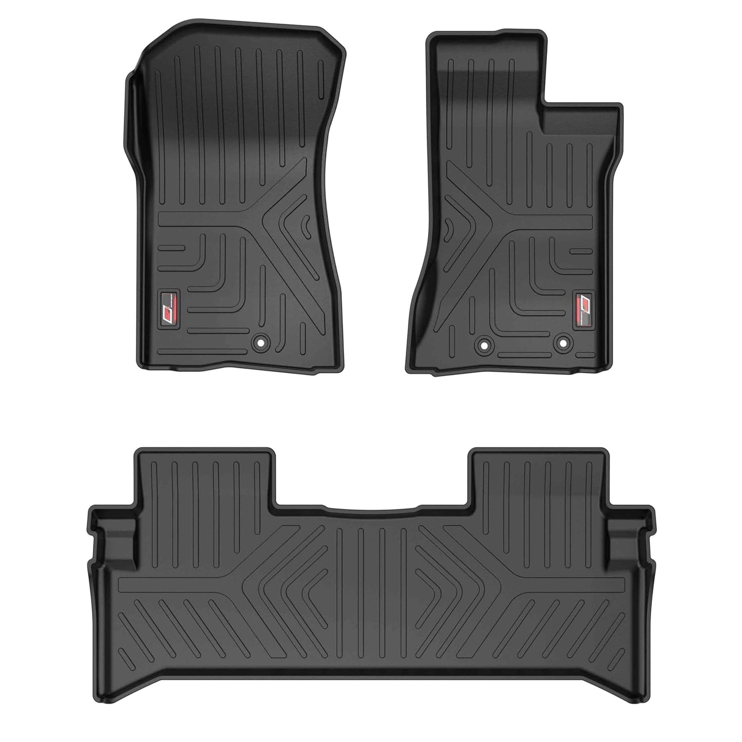GFX Car Floor Mats for Mahindra Thar Roxx (2024 Onwards) Manual | Waterproof | Anti-Slip | All-Weather | Stylish Protection | Sleek Black