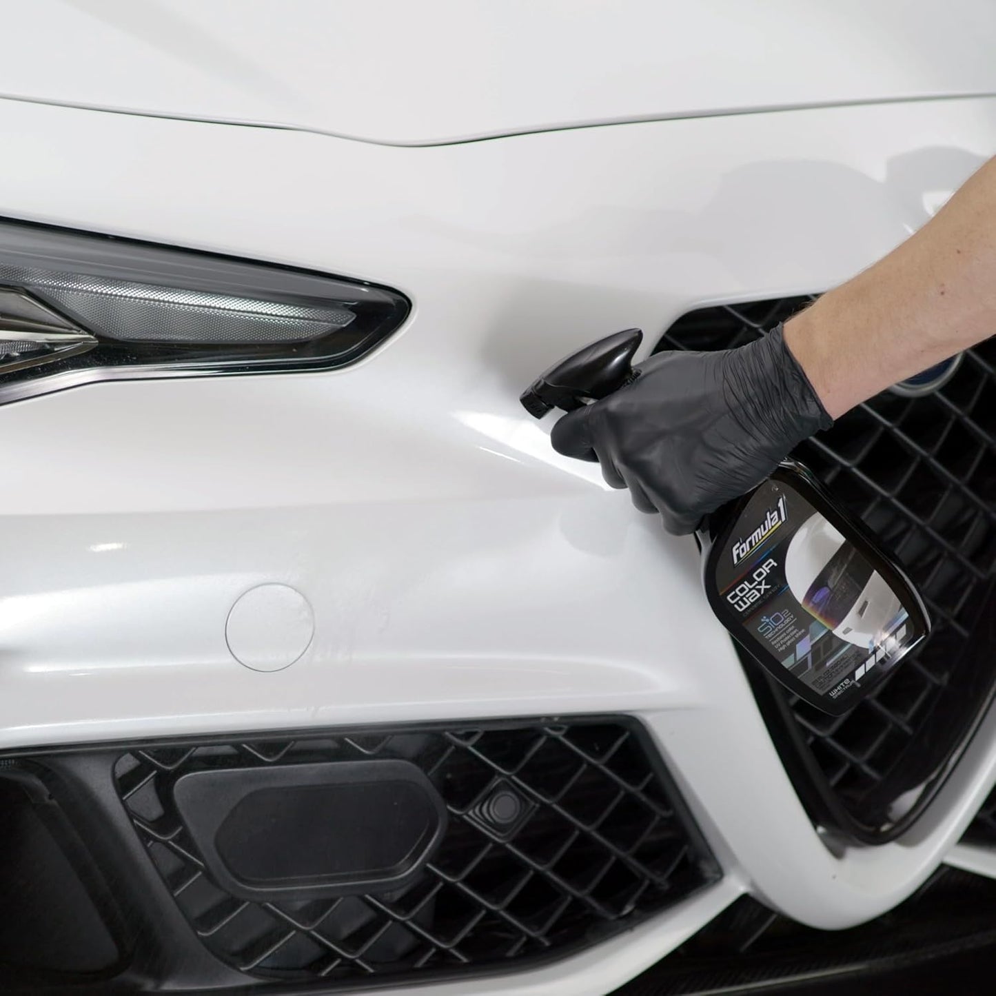 Formula 1 Ceramic Color Spray Wax for White Cars – 680 ml | Restores Brightness & Ceramic Protection