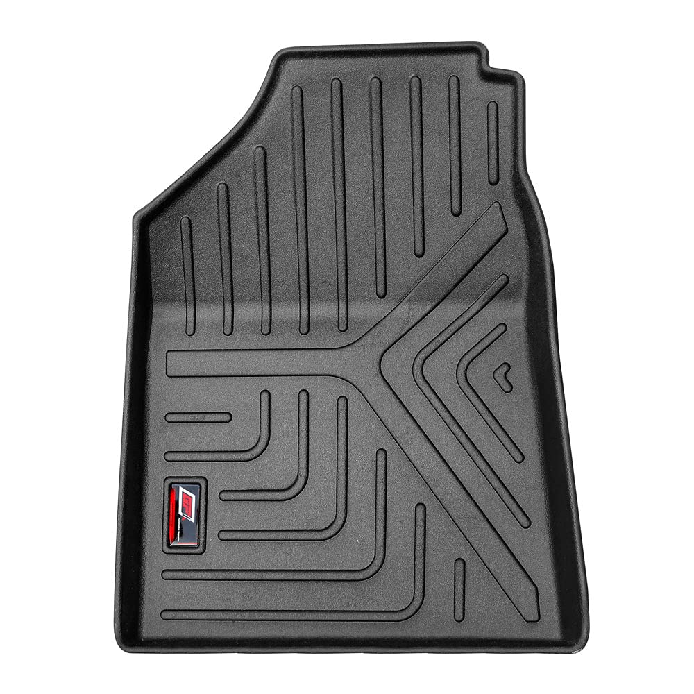 GFX Car Floor Mats for KIA Seltos (2019-2023) | Waterproof | Anti-Slip | All-Weather | Stylish Protection | Sleek Black