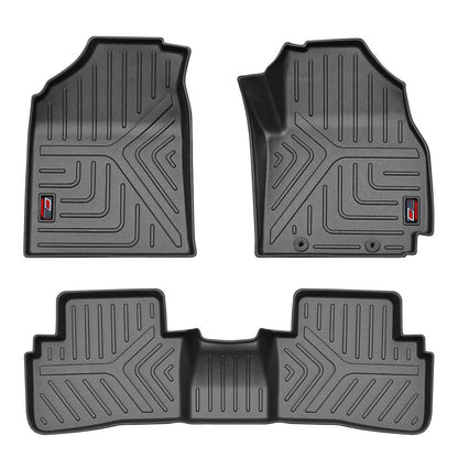 GFX Car Floor Mats for Hyundai Creta (2024 Onwards) | Waterproof | Anti-Slip | All-Weather | Stylish Protection | Sleek Black