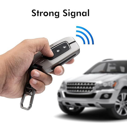 Metal Car Key Cover Compatible for MG Hector | Windsor EV 3 Button Smart Key