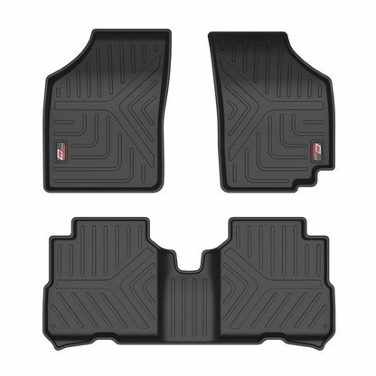 GFX Car Floor Mats for Maruti Suzuki Wagon-R (2011–2018) | Waterproof | Anti-Slip | All-Weather | Stylish Protection | Sleek Black