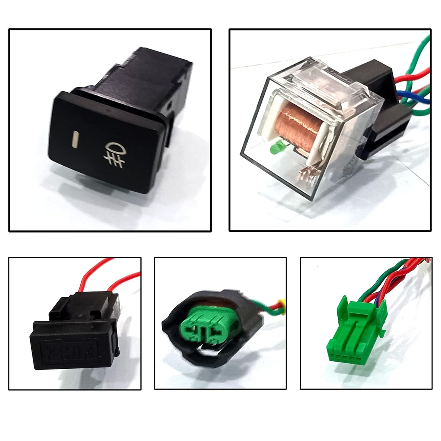 Foglight Harness LED Indicator Harness Wiring Socket Switch Kit 12V/40A Relay