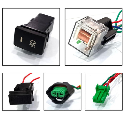 Foglight Harness LED Indicator Harness Wiring Socket Switch Kit 12V/40A Relay