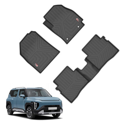 GFX Car Floor Mats for KIA Syros (2025 Onwards) | Waterproof | Anti-Slip | All-Weather | Stylish Protection | Sleek Black