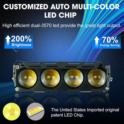 Universal Car Fog & Warning Flashing Light – Powerful LED Alarm & Safety Light (12 V / 24 V Compatible)