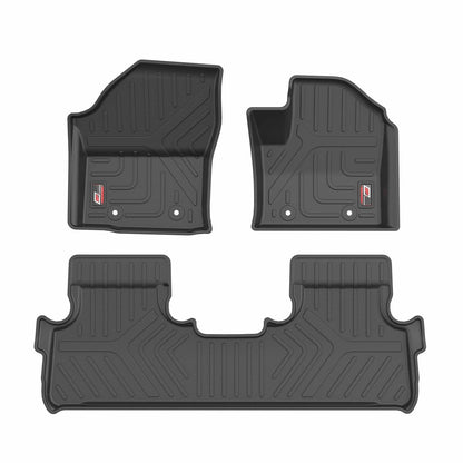 GFX Car Floor Mats for Tata Harrier EV (2025 Onwards) | Waterproof | Anti-Slip | All-Weather | Stylish Protection | Sleek Black