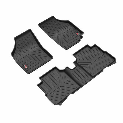 GFX Car Floor Mats for Maruti Suzuki Wagon-R (2011–2018) | Waterproof | Anti-Slip | All-Weather | Stylish Protection | Sleek Black