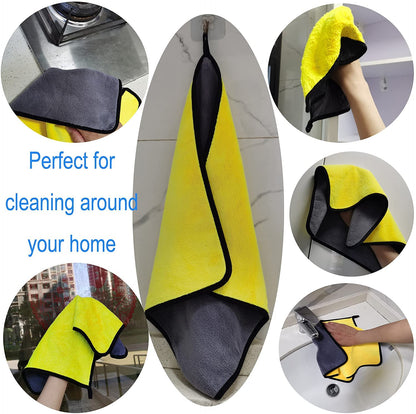 NH ONE Microfiber Cloth 40x40 cm 800 GSM Thick Lint & Streak-Free Multipurpose Cloths Automotive Microfiber Towels for Car Bike Cleaning Washing (Pack of 1 800 GSM)