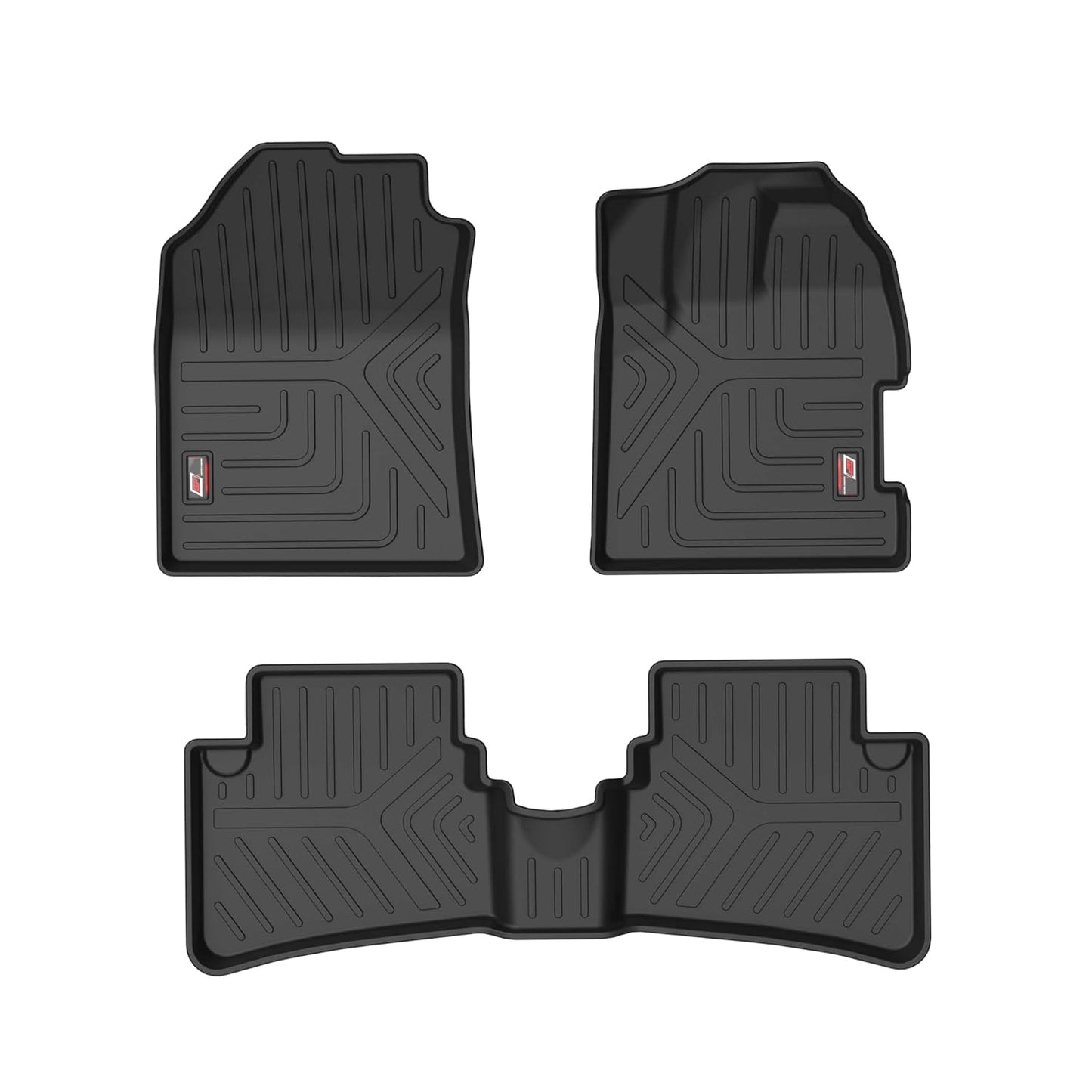 GFX Car Floor Mats for Honda Amaze (Dec 2024 Onwards) | Waterproof | Anti-Slip | All-Weather | Stylish Protection | Sleek Black
