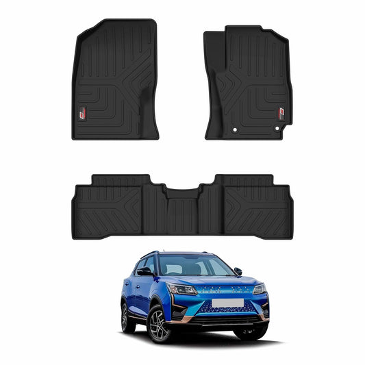 GFX Car Floor Mats for Mahindra XUV 400 All Models (2023) – Ultimate Durable, Easy-Clean, Stylish Protection in Sleek Black
