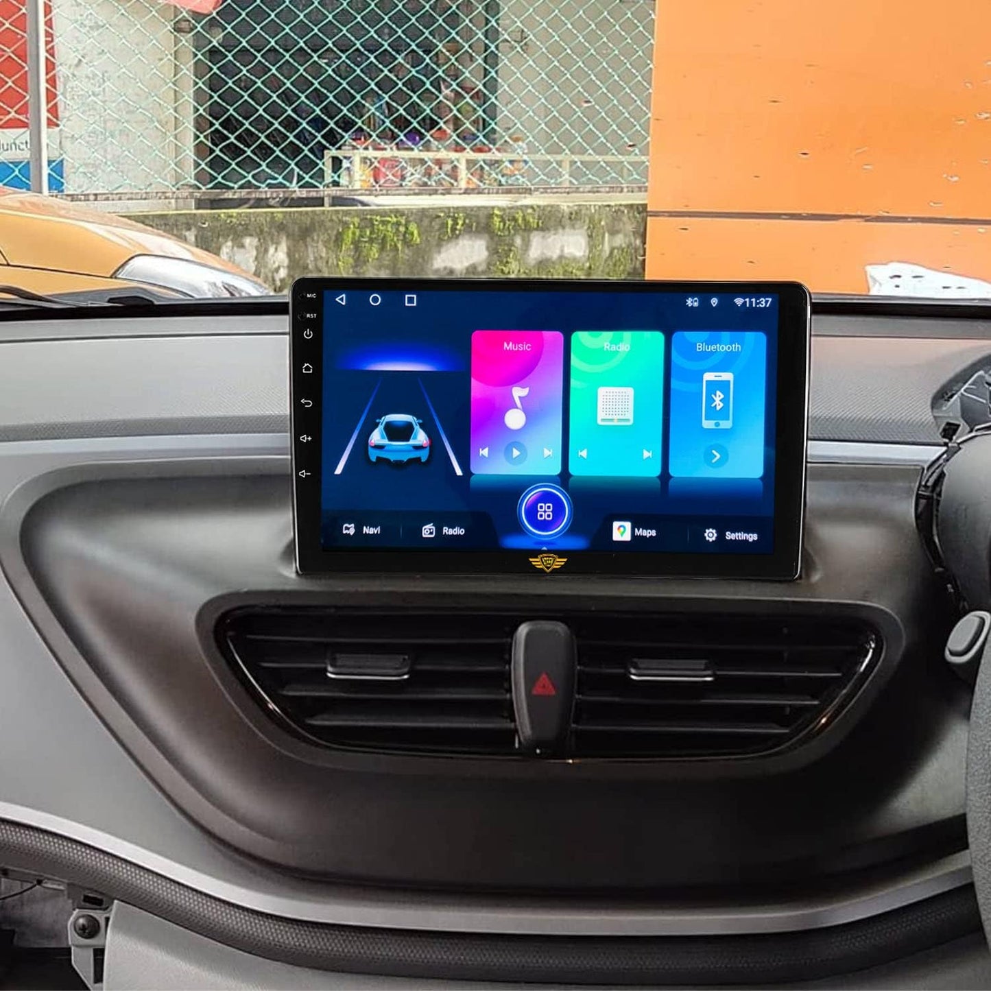 Android Stereo Frame (Suitable For Tata Altroz Base Model) 9 Inch with Power Cable Connector | Durable & Scratch-Resistant