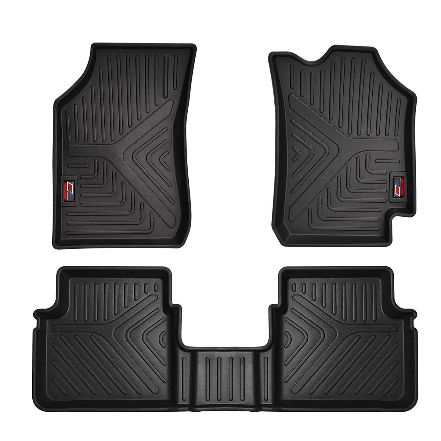 GFX Car Floor Mats for Renault Kwid (2015 Onwards) | Waterproof | Anti-Slip | All-Weather | Stylish Protection | Sleek Black