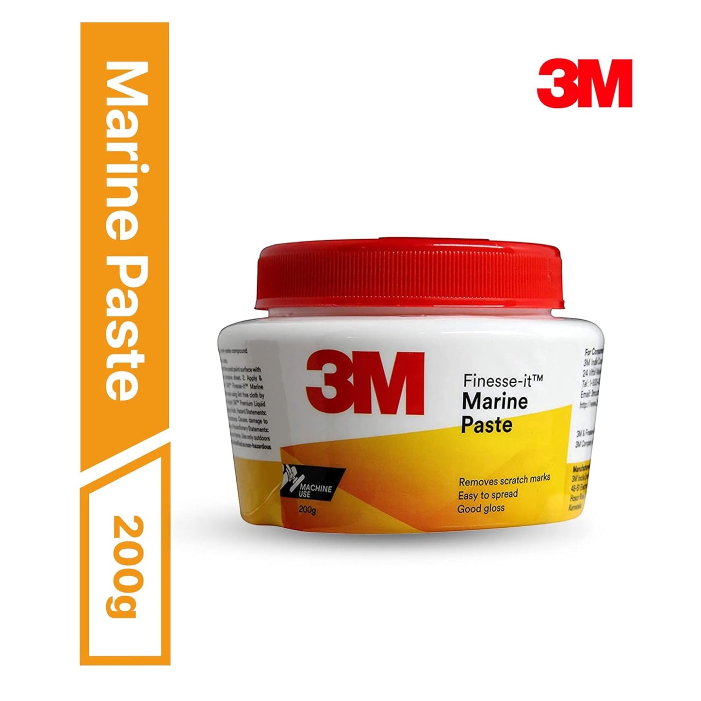 3M Finesse It Marine Car Paste | Remove Minor Scratch Marks from Heavily Oxidized Surfaces | Adds more Gloss