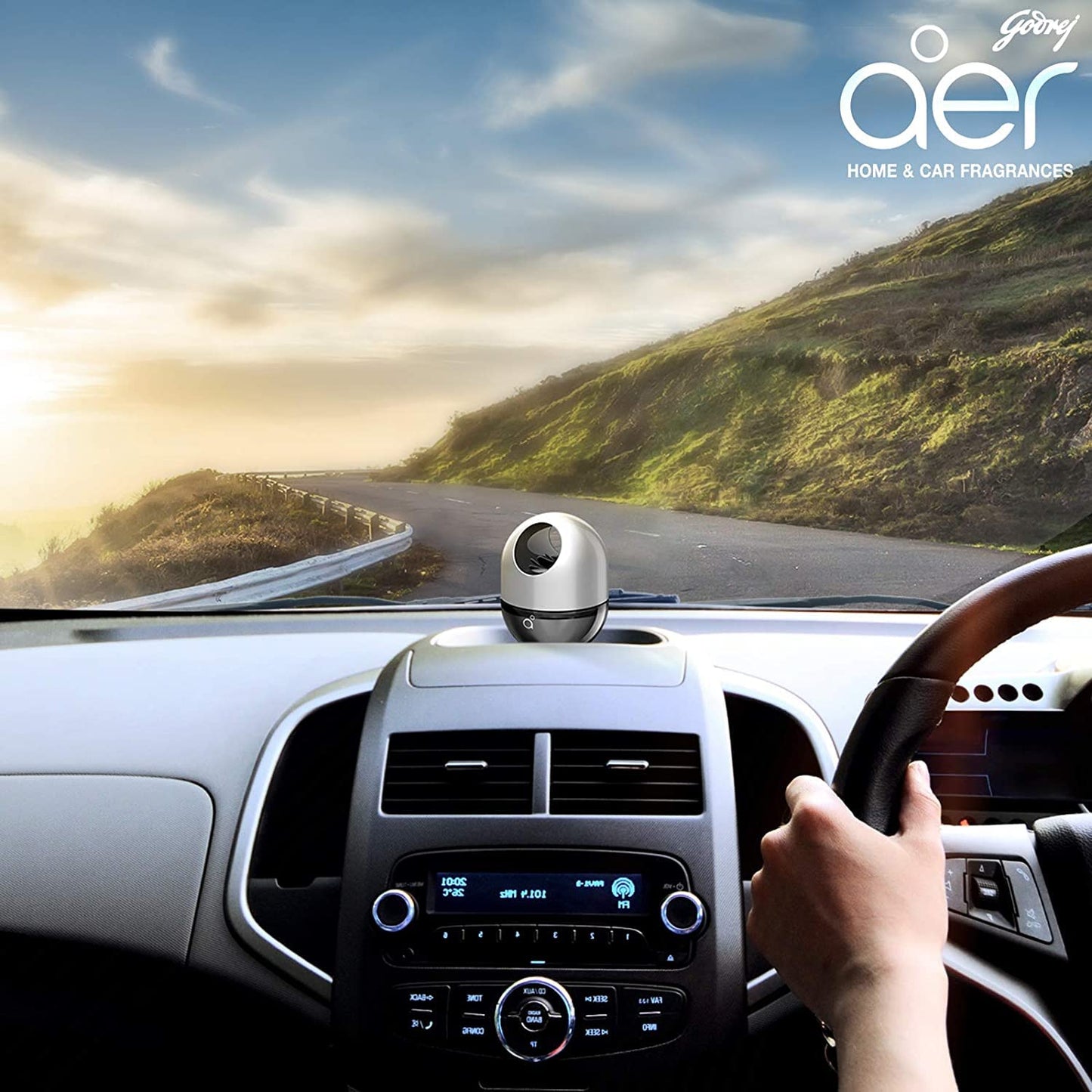 Godrej aer Twist, Car Air Freshener - Musk After Smoke (45g)