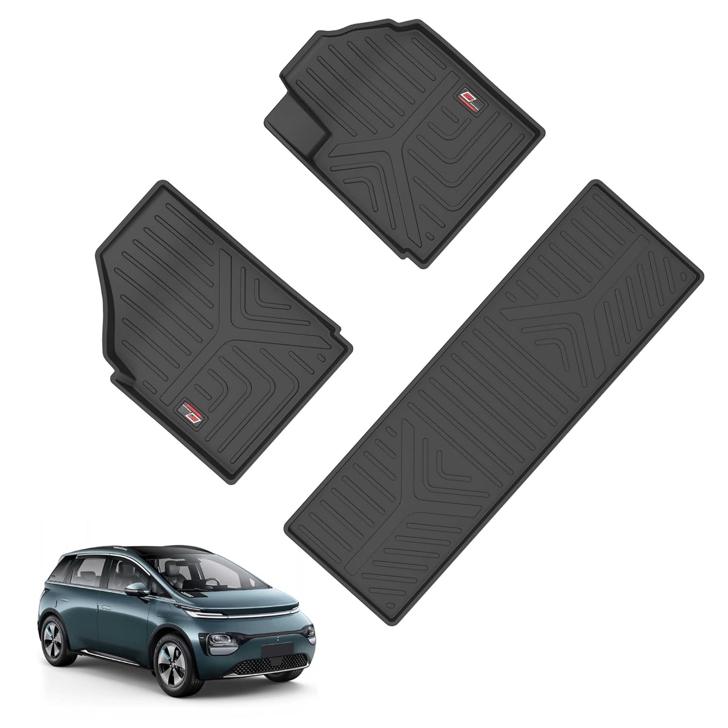 GFX Car Floor Mats for MG Windsor (2024 Onwards) | Waterproof | Anti-Slip | All-Weather | Stylish Protection | Sleek Black