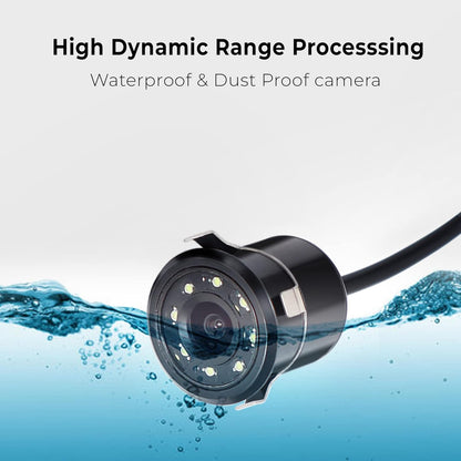 Nippon Car Rear View Reverse Parking LED Camera | Single Chip1/4 Sensor | Waterproof | Night Vision | 120 Degree Wide Angle | 10 bit Digital Video | NCAM-100