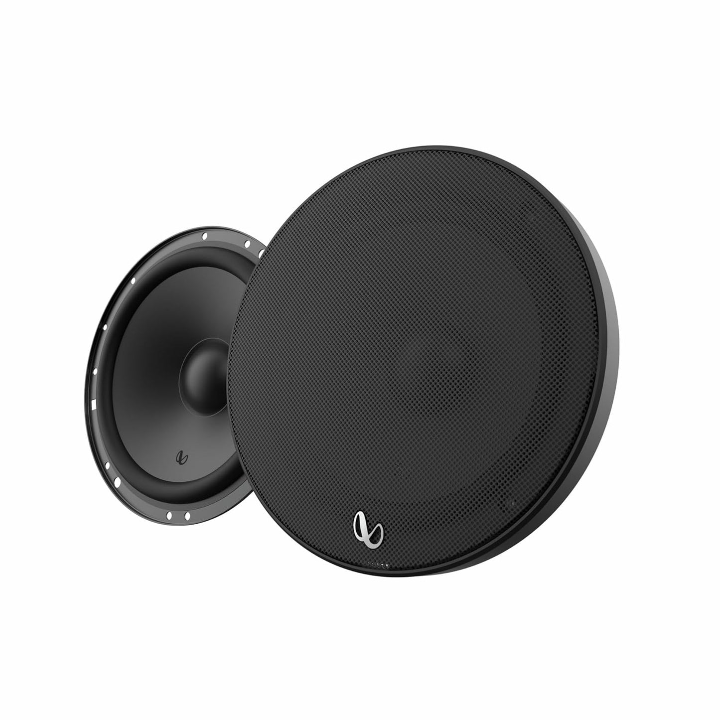 Infinity Car Component Speaker with Grille | Alpha 650C | Peak Power - 315W | RMS Power - 45W | Wired 6.5 Inch 2-Way Component Car Speaker (Black)