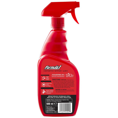 Formula 1 Ceramic Spray Car Wax 680 ml – Ultimate Glossy Shine & Long-Lasting Paint Protection