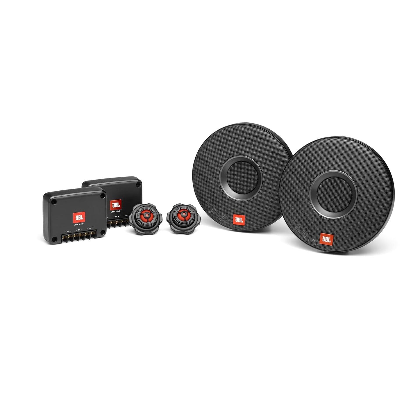 JBL Club 605CSQ 2-Way Car Component Speaker System | 285W Peak | 95W RMS | Carbon Fiber Woofer | Silk Dome Tweeter