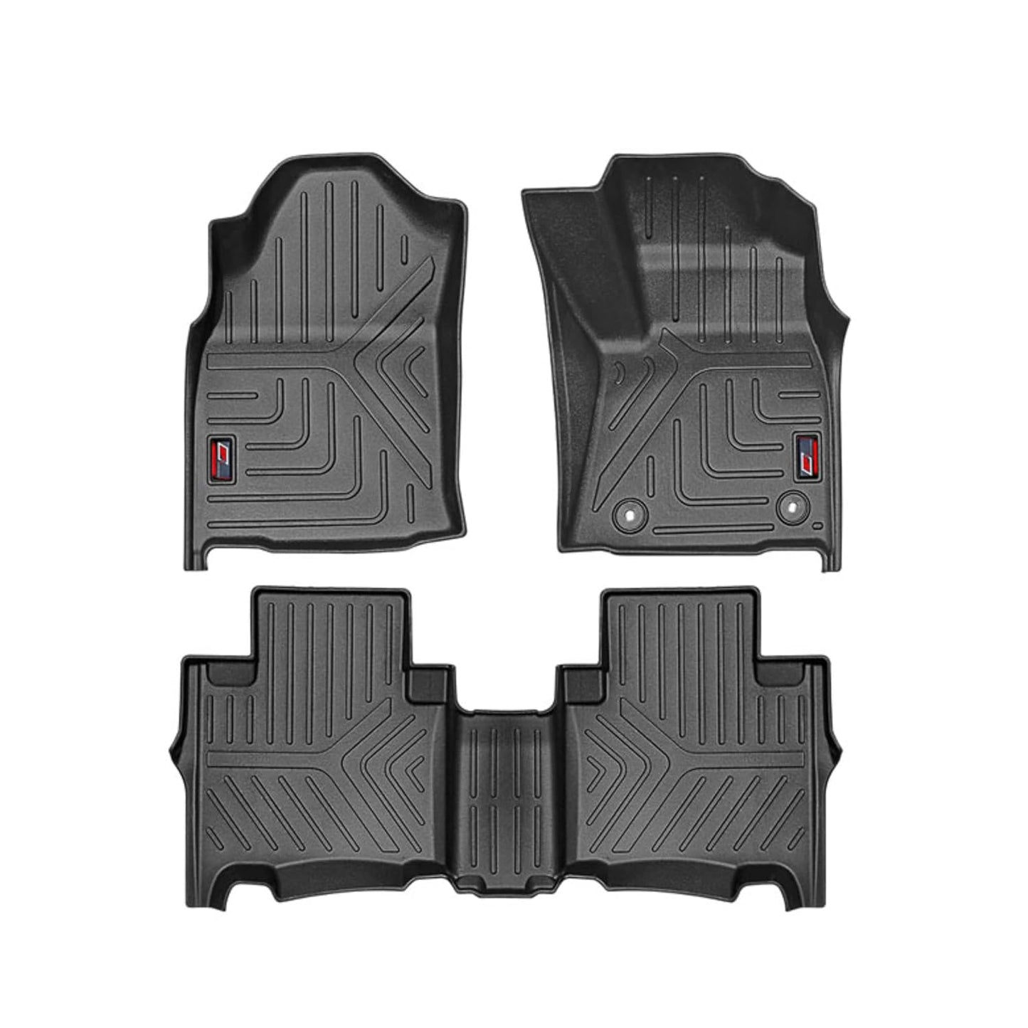 GFX Car Floor Mats for Toyota Hilux (2022 Onwards) | Waterproof | Anti-Slip | All-Weather | Stylish Protection | Sleek Black