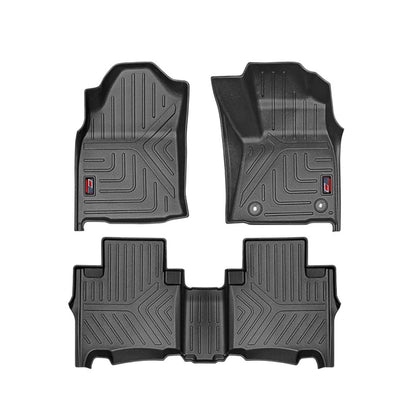 GFX Car Floor Mats for Toyota Hilux (2022 Onwards) | Waterproof | Anti-Slip | All-Weather | Stylish Protection | Sleek Black