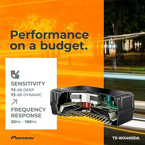 Pioneer TS-WX400DA Space Saving Active Subwoofer (250W)