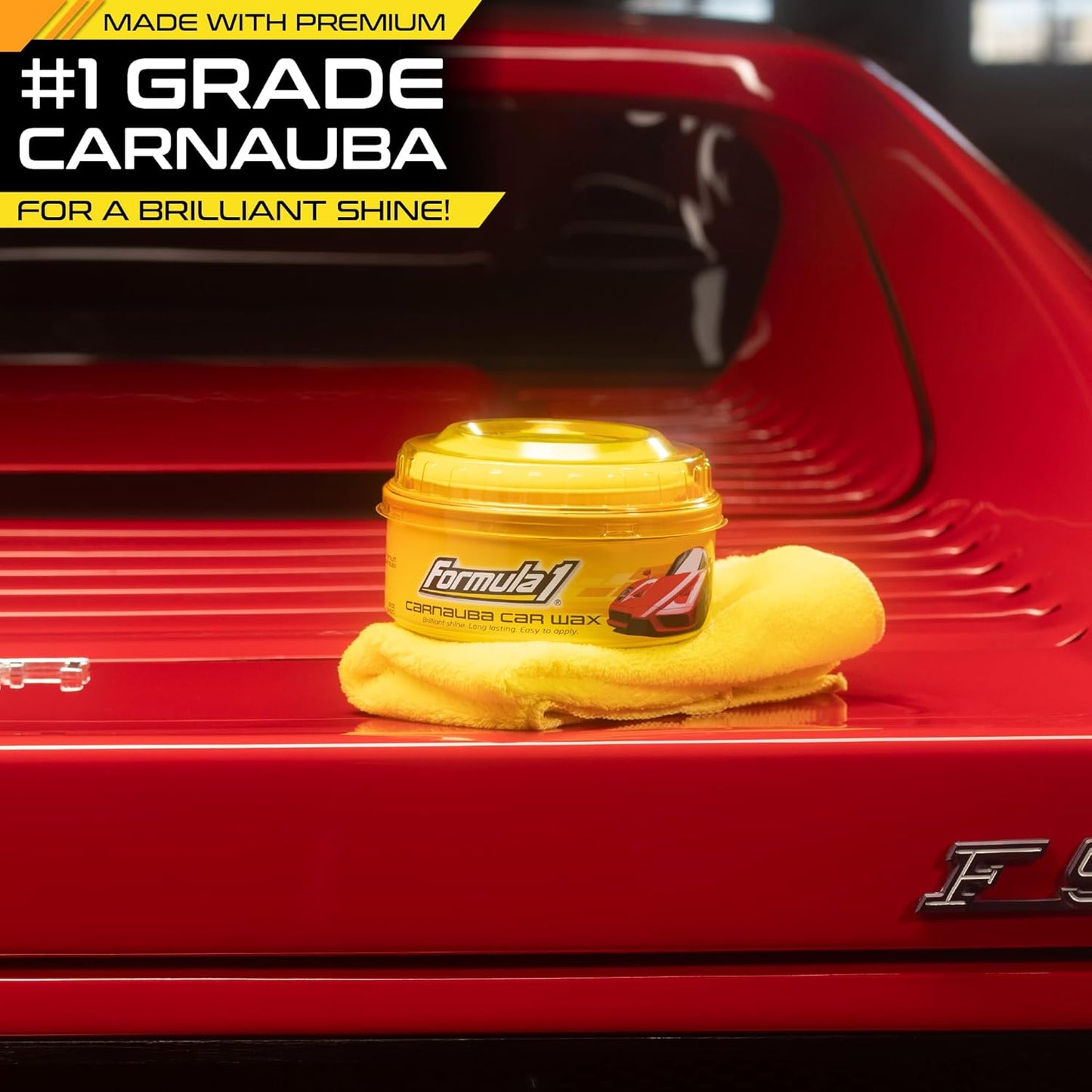 Formula 1 615026 Carnauba Paste Wax Polish 230 g – High Gloss Paint Protection & Long-Lasting Shine