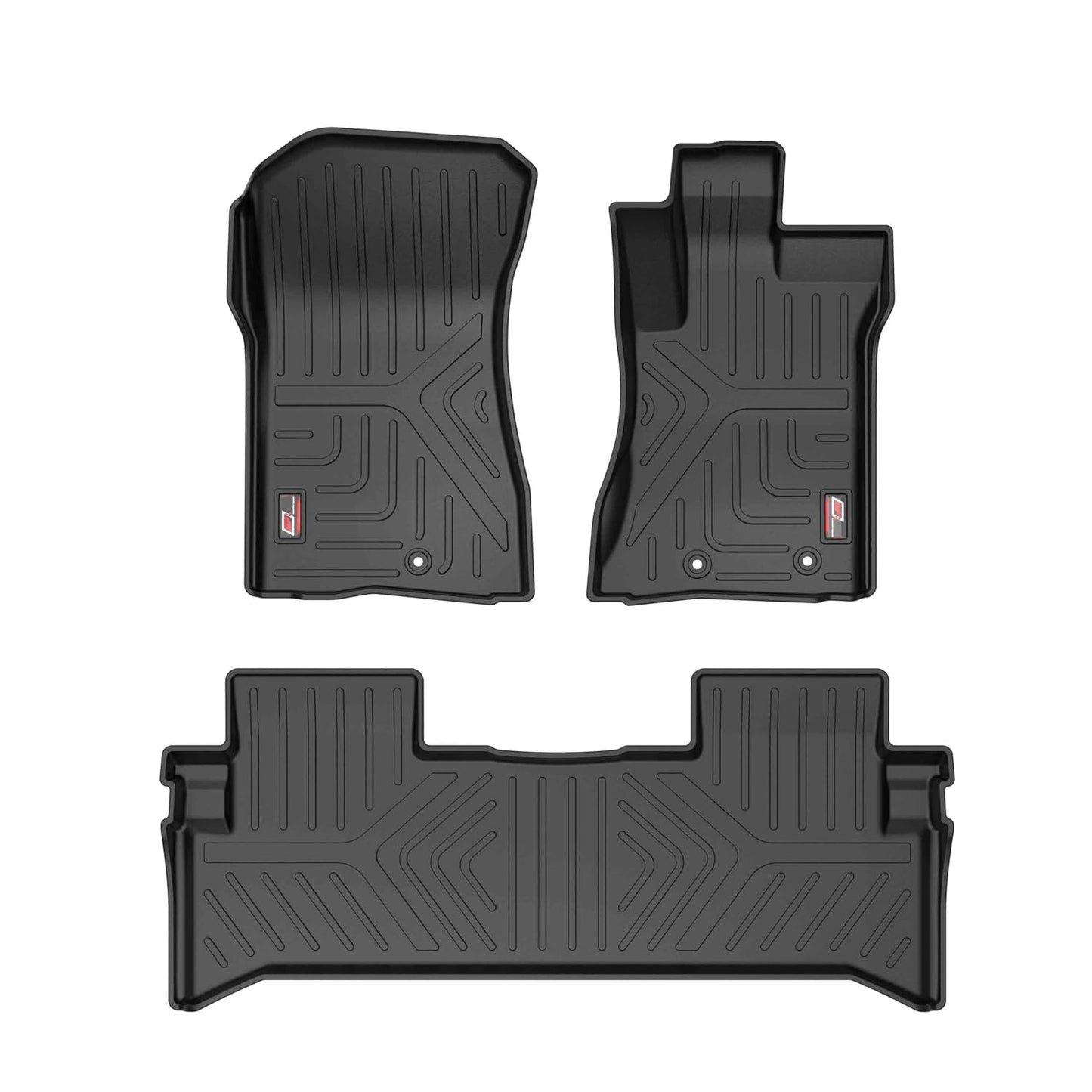 GFX Car Floor Mats for Mahindra Thar Roxx (2024 Onwards) Automatic | Waterproof | Anti-Slip | All-Weather | Stylish Protection | Sleek Black