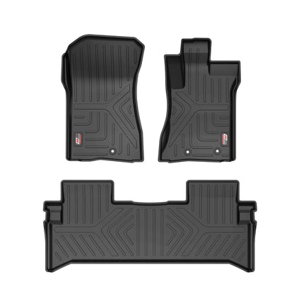 GFX Car Floor Mats for Mahindra Thar Roxx (2024 Onwards) Automatic | Waterproof | Anti-Slip | All-Weather | Stylish Protection | Sleek Black