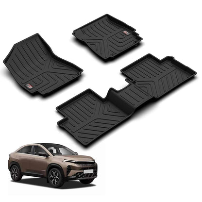 GFX Car Floor Mats for TATA CURVV (2024 Onwards) Automatic | Waterproof | Anti-Slip | All-Weather | Stylish Protection | Sleek Black