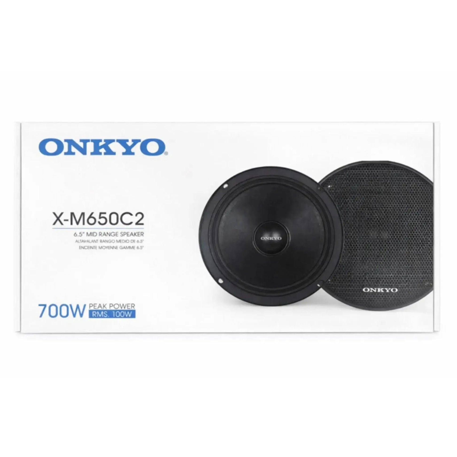 ONKYO X-M650C2 Mid Range Car Speaker for Superior Sound | 6.5 Inch Midrange Speakers | 700W Peak Power