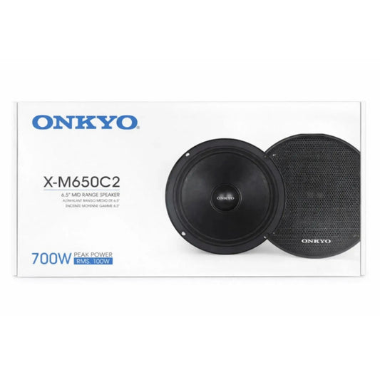ONKYO X-M650C2 Mid Range Car Speaker for Superior Sound | 6.5 Inch Midrange Speakers | 700W Peak Power
