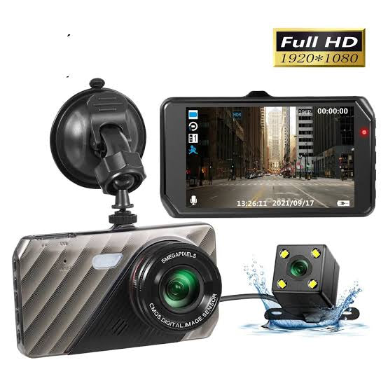 Bluzon BO-DV512 Full Touch Dashcam | Front & Rear | Full HD 1080P | Voice Recording | Loop Recording