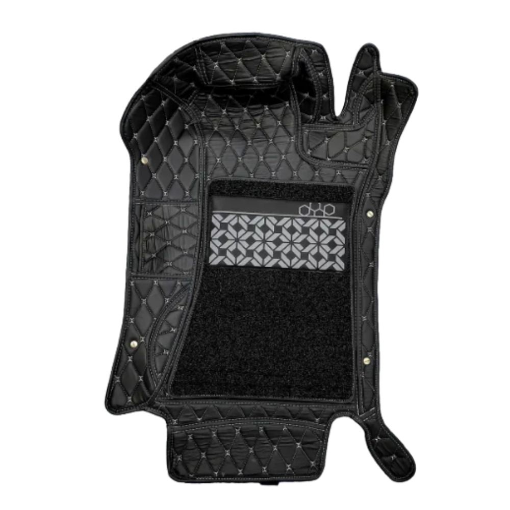  Mahindra Thar Roxx 2024+ 7D Car Floor Mats Black | 7 Depth Layer Protection | Scratchproof | Waterproof | Soundproof | Removable Grass Mat | Anti-Slip Velcro Base | Set of 3