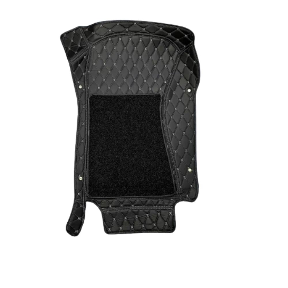  Mahindra Thar Roxx 2024+ 7D Car Floor Mats Black | 7 Depth Layer Protection | Scratchproof | Waterproof | Soundproof | Removable Grass Mat | Anti-Slip Velcro Base | Set of 3