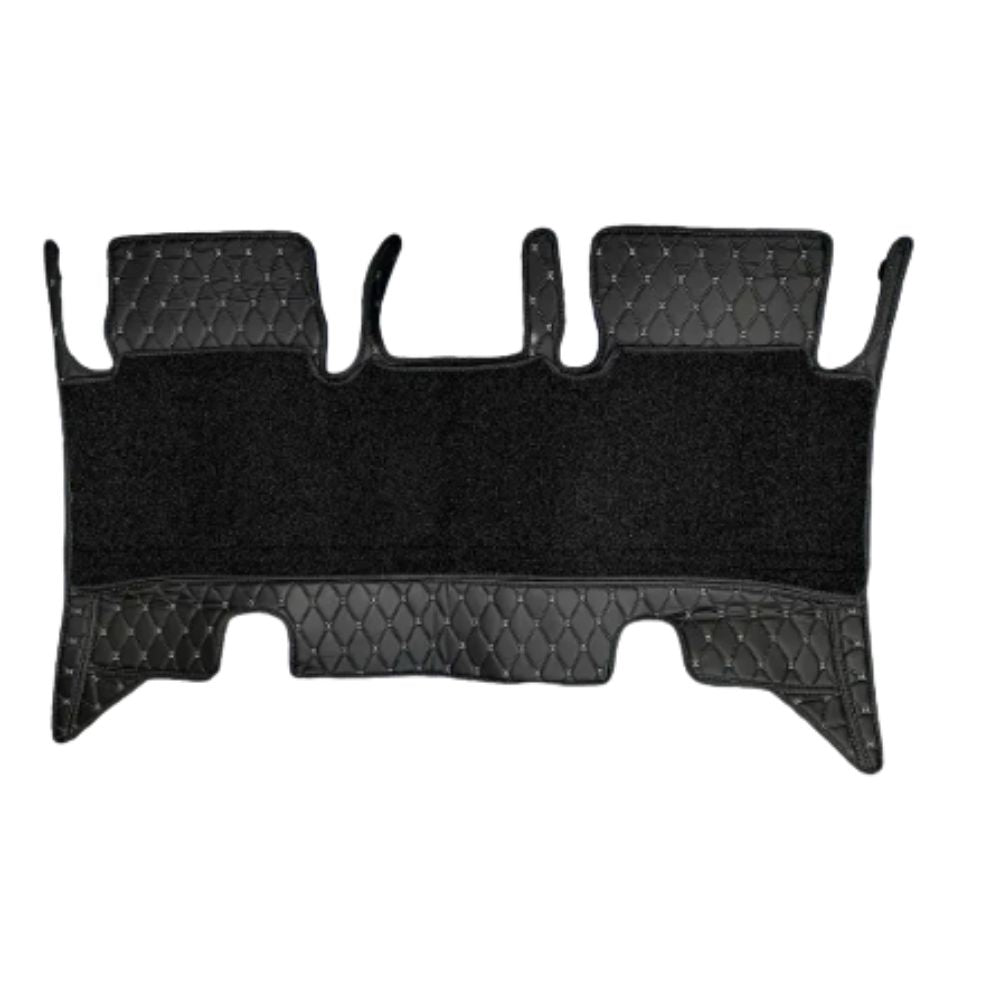  Mahindra Thar Roxx 2024+ 7D Car Floor Mats Black | 7 Depth Layer Protection | Scratchproof | Waterproof | Soundproof | Removable Grass Mat | Anti-Slip Velcro Base | Set of 3