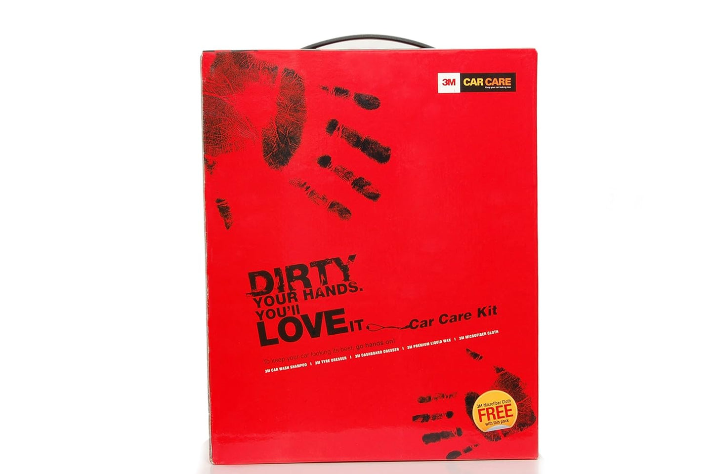 3M Large Car Care Kit | Car Shampoo | Tyre Dresser | Dashboard Dresser | Liquid Wax | Microfiber Cloth (All in One)