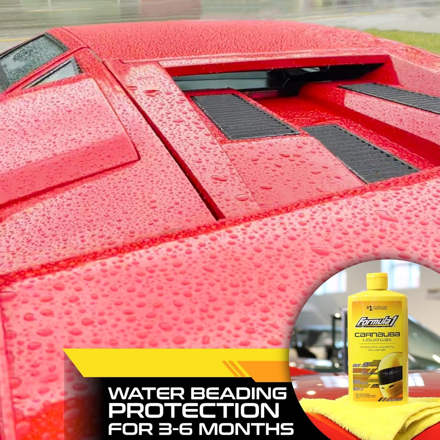 Formula 1 615029 Carnauba Liquid Wax 473 ml – High Gloss Shine & Paint Protection