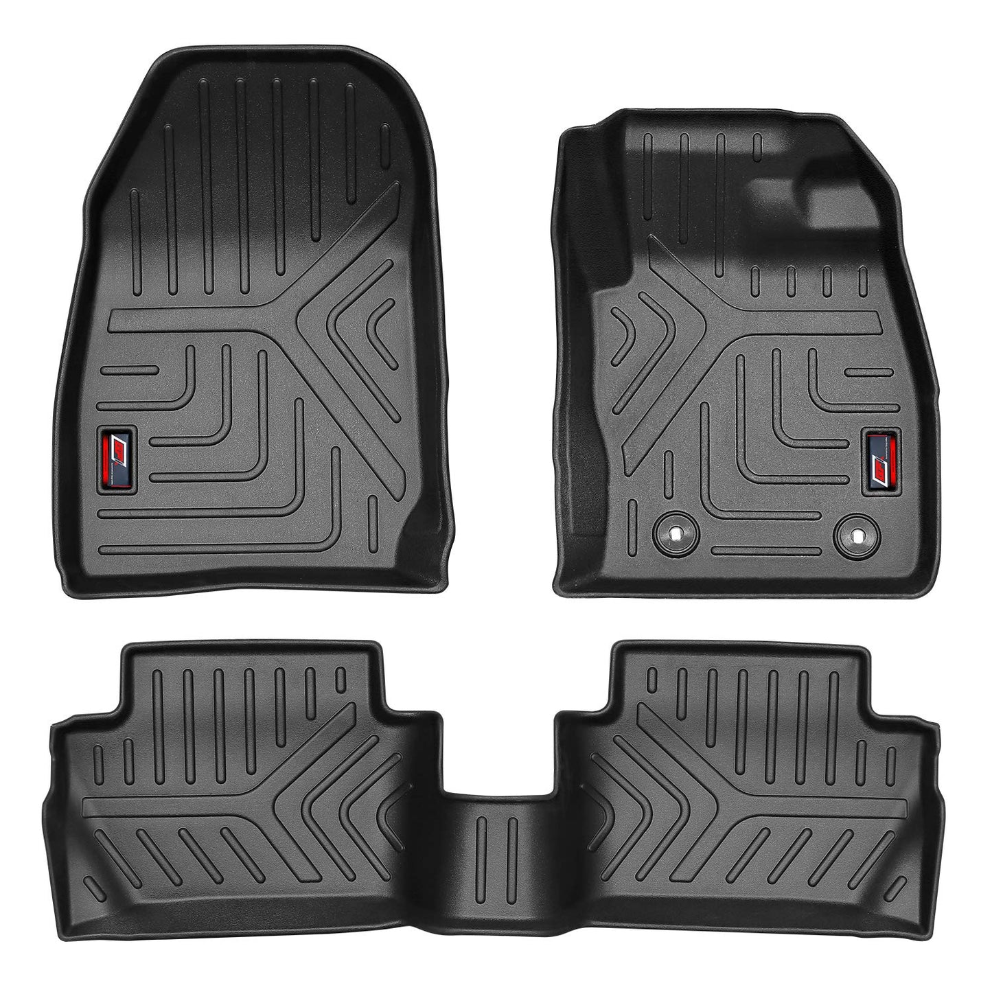 GFX Car Floor Mats for Ford EcoSport (2019–2021) | Waterproof | Anti-Slip | All-Weather | Stylish Protection | Sleek Black