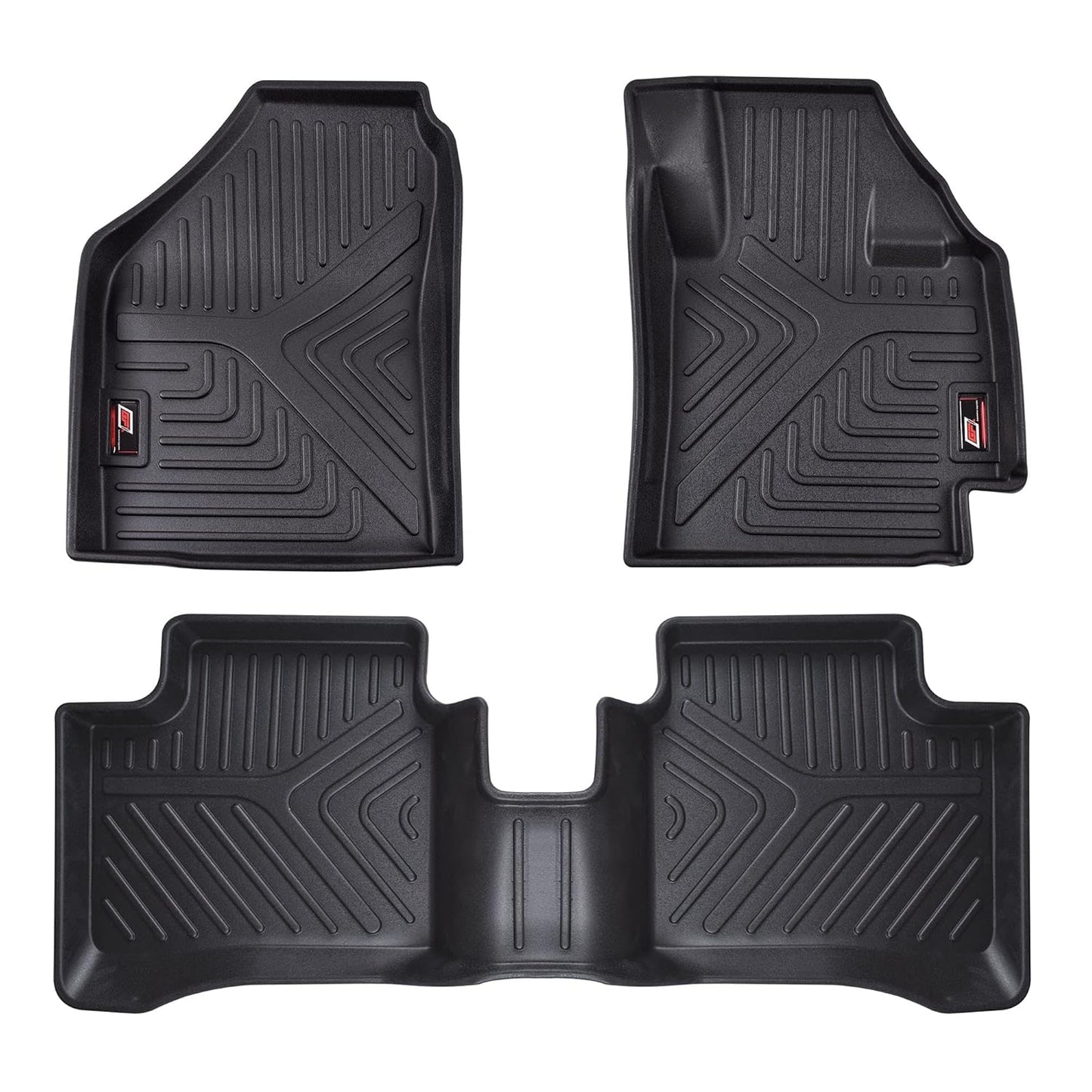 GFX Car Floor Mats for Swift Dzire (2017–2021) | Waterproof | Anti-Slip | All-Weather | Stylish Protection | Sleek Black