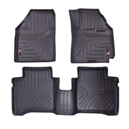 GFX Car Floor Mats for Maruti Suzuki Baleno 2015 Onwards / Toyota Glanza 2019 Onwards / Toyota Fronx 2023 Onwards | Waterproof | Anti-Slip | All-Weather | Stylish Protection | Sleek Black