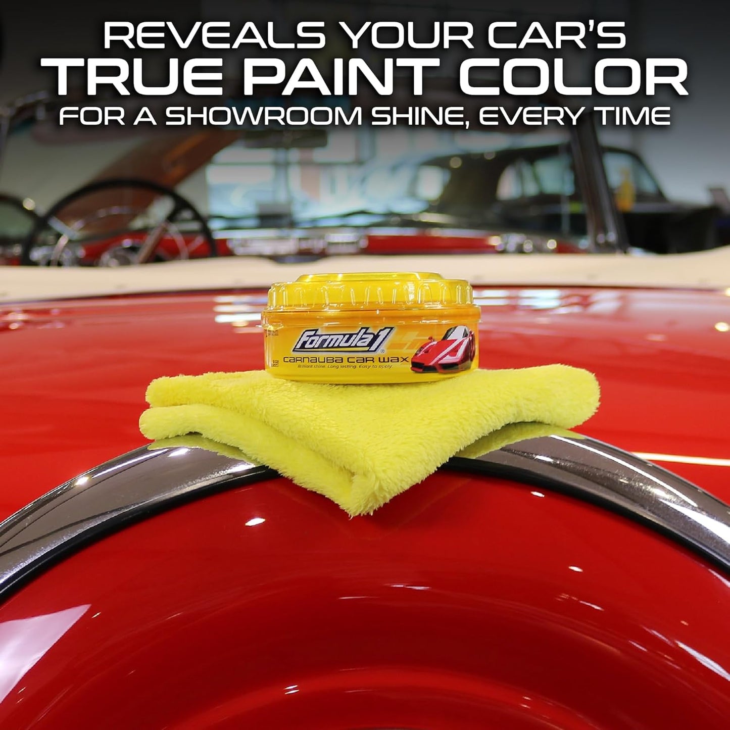 Formula 1 615026 Carnauba Paste Wax Polish 230 g – High Gloss Paint Protection & Long-Lasting Shine