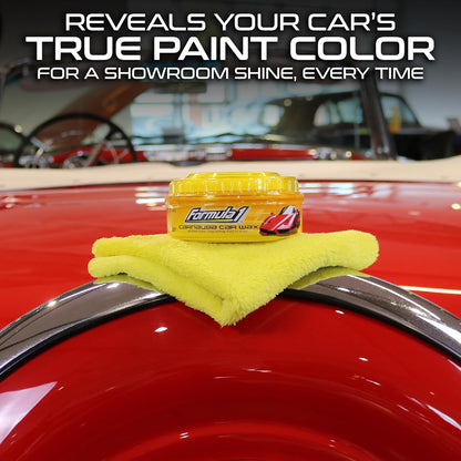 Formula 1 615026 Carnauba Paste Wax Polish 230 g – High Gloss Paint Protection & Long-Lasting Shine