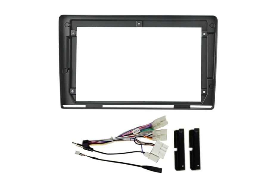 9-inch Android Stereo Frame for Toyota Etios Liva 2011-2016 Base Model with custom wiring harness.