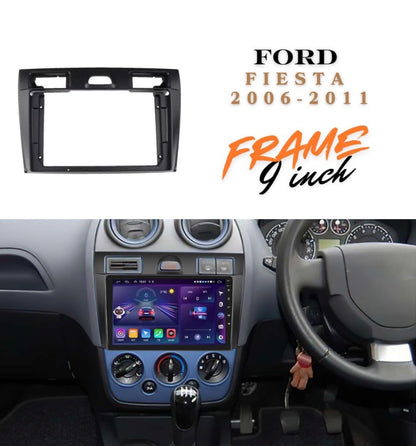 Android Frame 9 inch Suitable For Ford Fiesta 2006–2011 | With wiring Kit