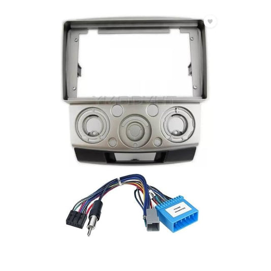 9 Inch Black Android Stereo Frame for Ford Endeavour 2006-2015 with Plug and Play Wiring