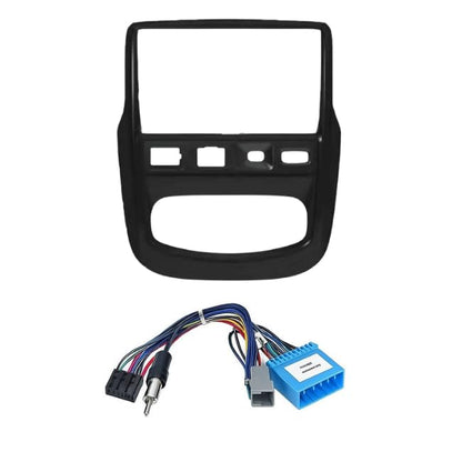 9 Inch Black Android Stereo Frame for Nissan Terrano with Plug and Play Wiring Harness
